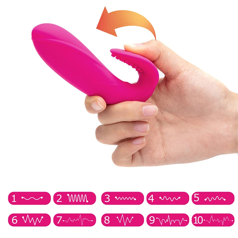 Водонепроницаемый Вибратор для пар с 10 мощными вибрациями беспроводной