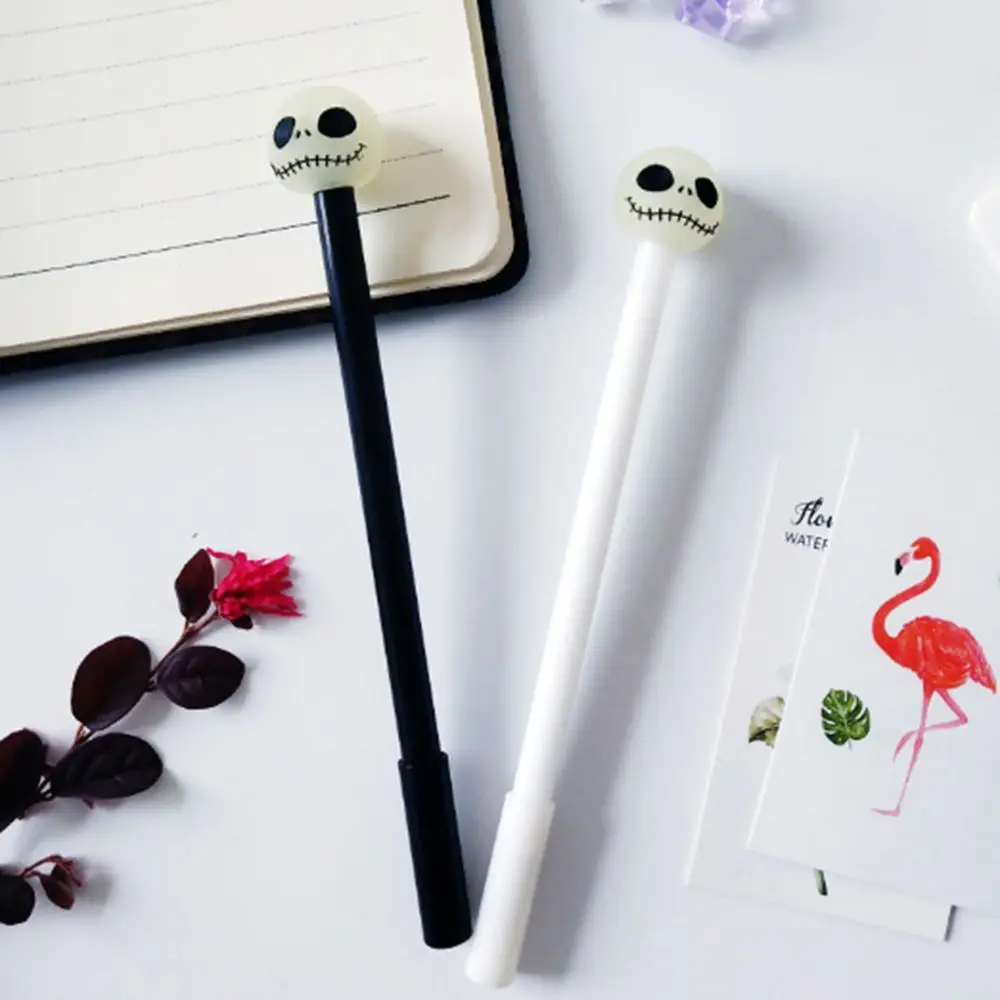 12 шт. гелевые ручки милые светящиеся с черепом школьные и офисные принадлежности