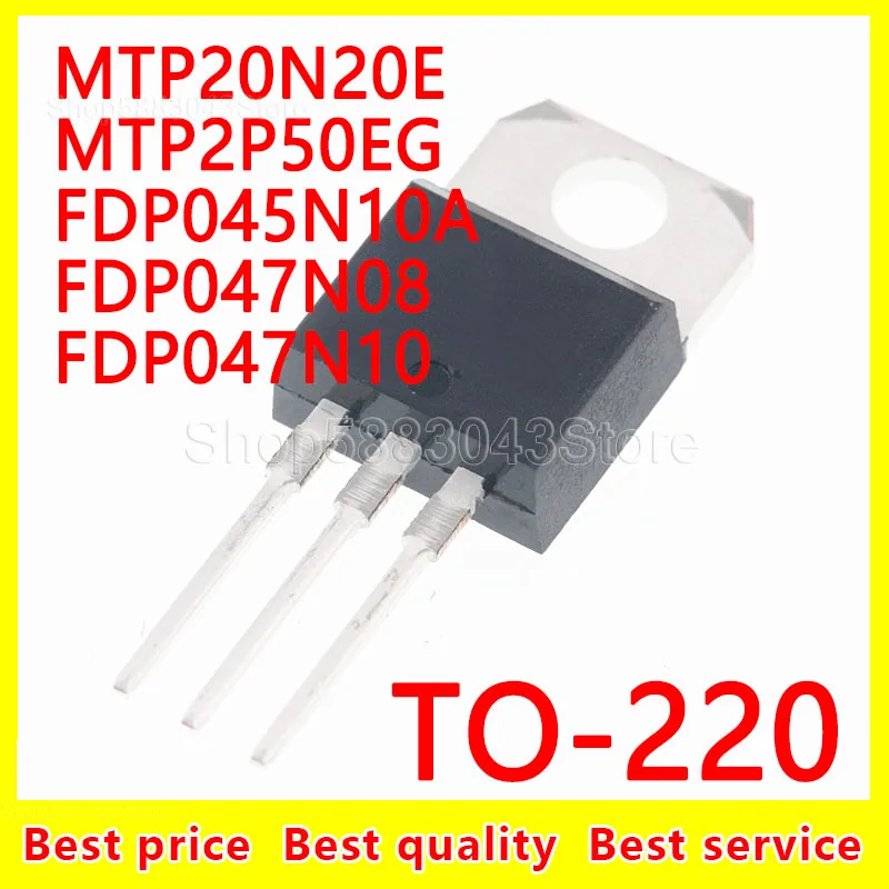 

Набор схем MTP20N20E с чипсетом TO-100%, MTP2P50EG FDP045N10A FDP047N08 FDP047N10 TO-220, новый, 10 шт.