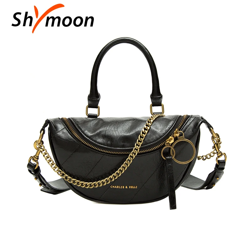 SHYMOON Женские поясные сумки роскошные брендовые дизайнерские модные кожаные