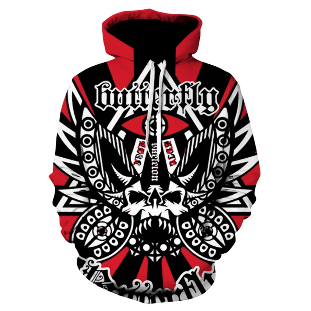 Брендовые толстовки с 3D-принтом цветов и черепов мужские женские свитшоты