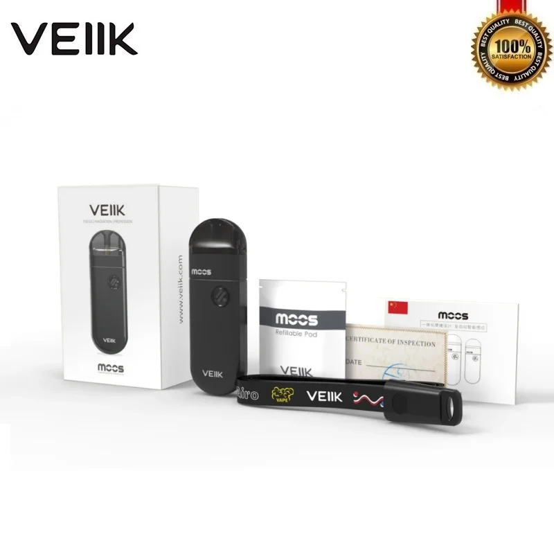 Оригинальный Vape Pod набор системы veiiker MOOS 15 Вт 1100 мАч встроенный аккумулятор с 2 мл