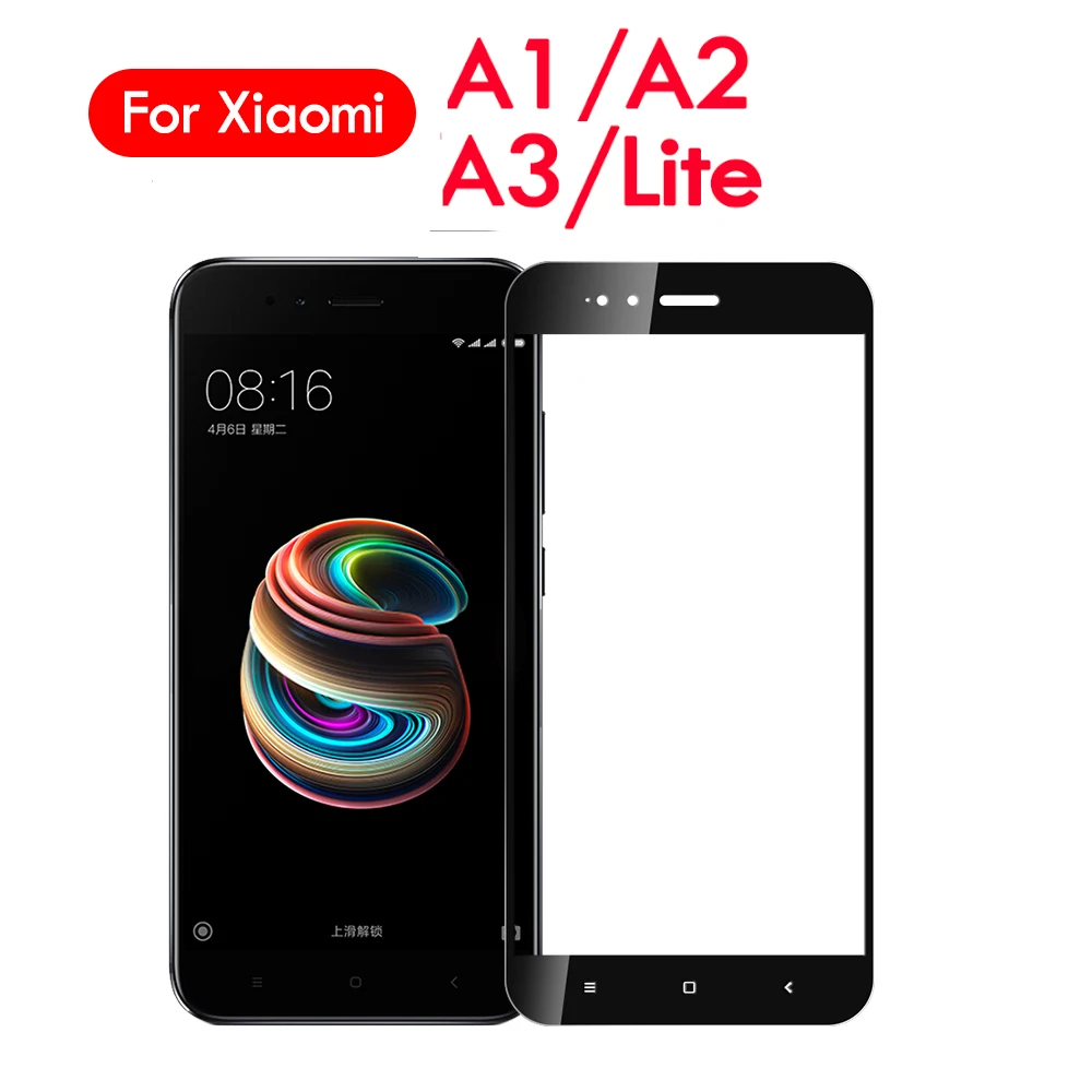 Защитное стекло на весь экран для Xiaomi Mi A3 A2 Lite A1 защитное закаленное Xiomi A 1 2 3