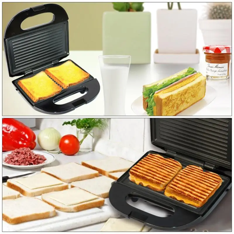 

Grill Pan Sandwich Machine Electric Panini Press Sandwich Maker Grill Pan With Nonstick Grids Medium Chrome Bakeware Machine