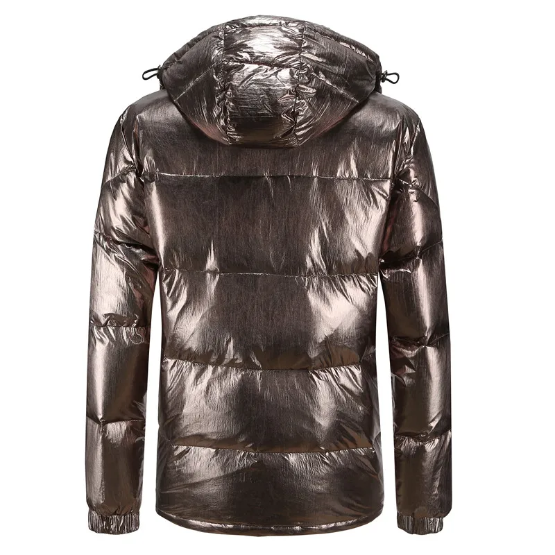 Новое поступление 2019 легкая Черная куртка-пуховик с капюшоном Мужская модная