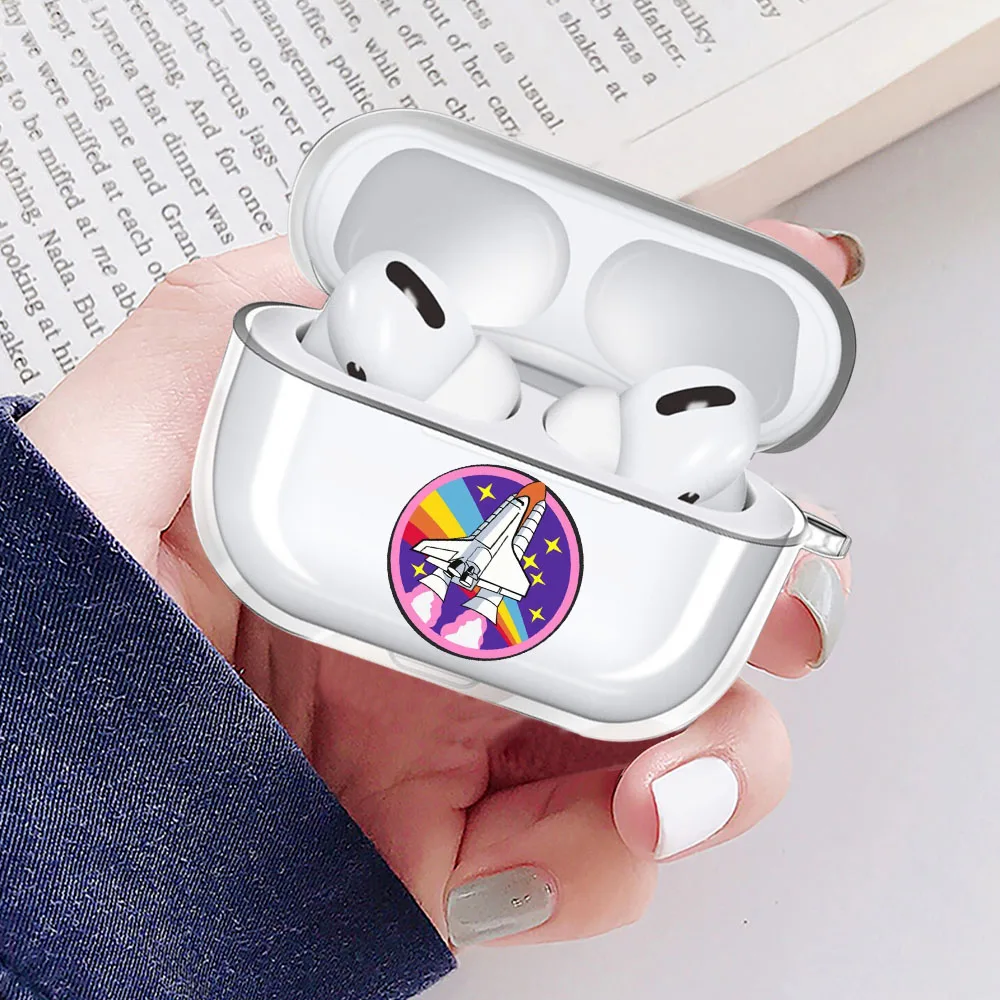 

Cute Astronaut Cartoon Planet Star Space Clear Airpod Case for Apple Airpods 3 Pro Cover Wireless bluetooth Earphone Coque Funda