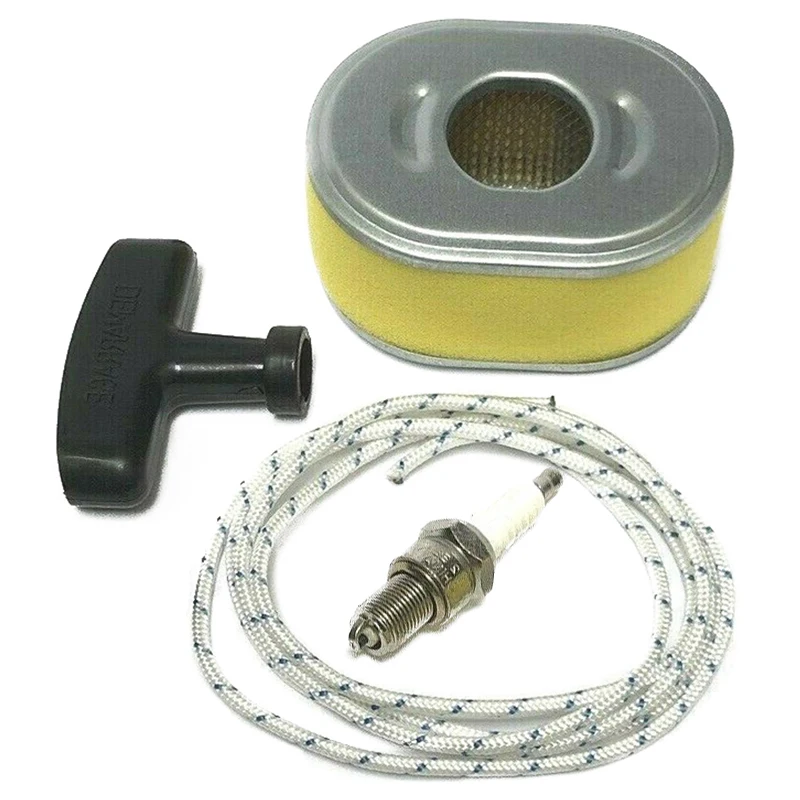4 Pcs Set Of Service Kit Air Filter Spark Plug Pull Handle Cord Fits For Honda GX110 GX120 | Инструменты