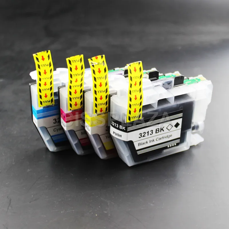 

CISSPLAZA 1set full Ink Cartridge LC3211 LC3213 Compatible for Brother DCP-J772DW DCP-J774DW MFC-J890DW MFC-J895DW Printer