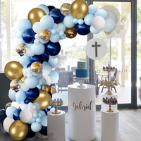 94 pcs blue gold balloons garland arch kit for birthday party decorations baby shower wedding anniversary balloon party supplies