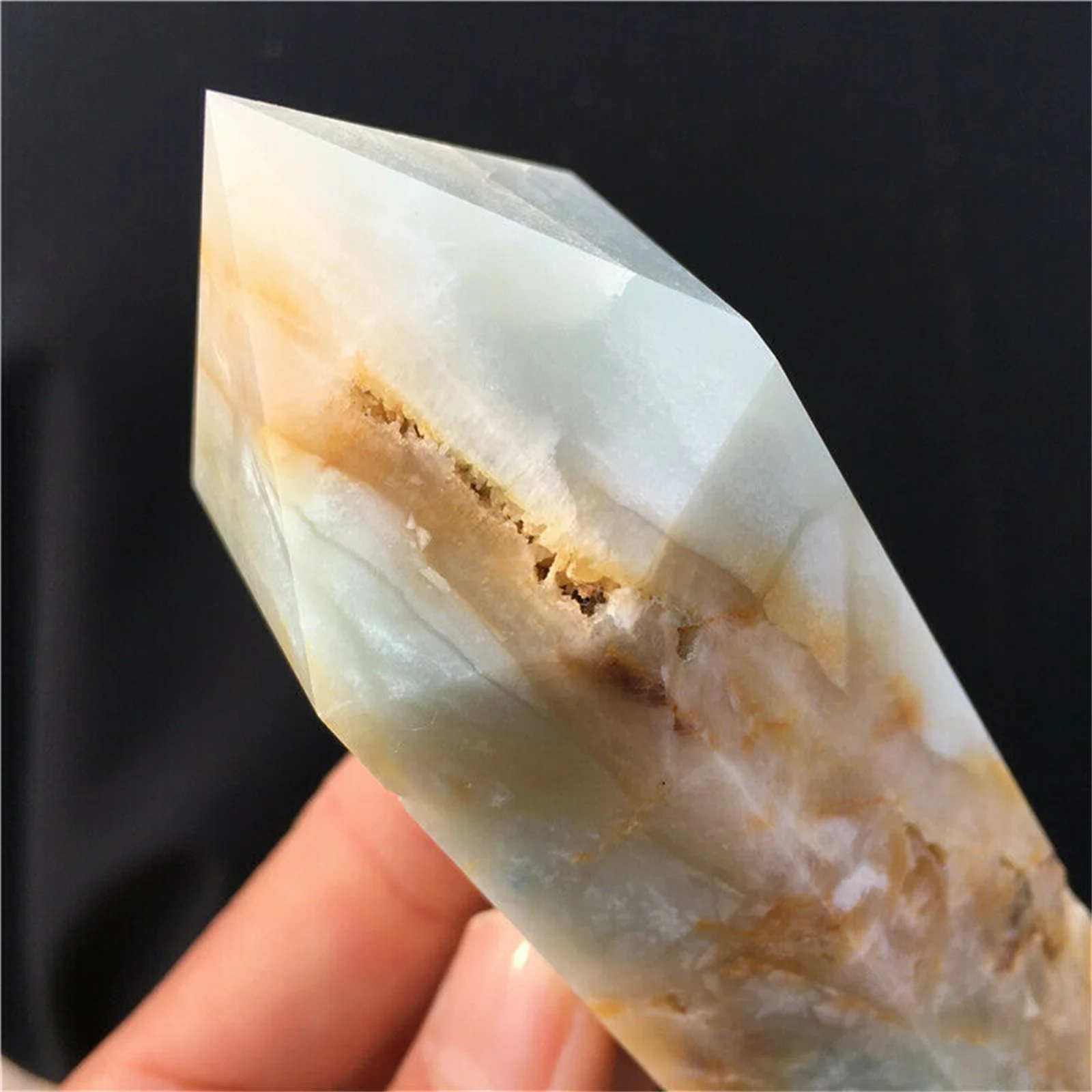 

Natural Tianhe Stone Crystal Obelisk Crystal wand heals