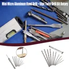 Ручное сверло с 10 шт. твист сверл вращающиеся инструменты мини микро алюминиевый сплав ручной для деревообработки сверления