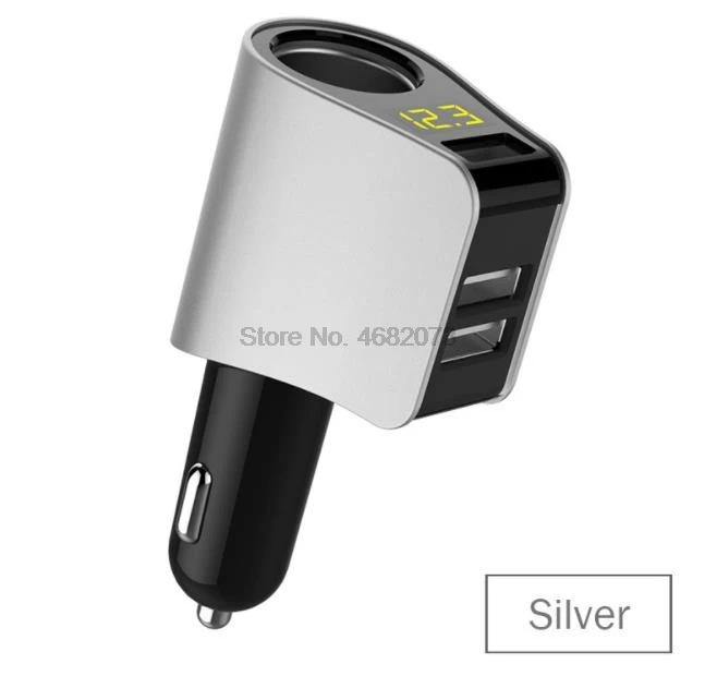 От DHL или Fedex 20 штук 3.1A 3 зарядных порта USB для автомобиля Зарядное устройство