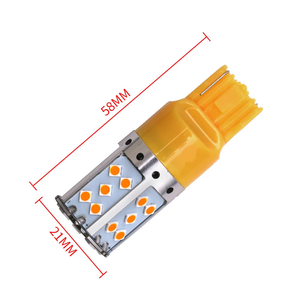 1 шт. Led декодирования рулевого светильник T20 7440 1156 35smd samsung 3030 высокой мощности