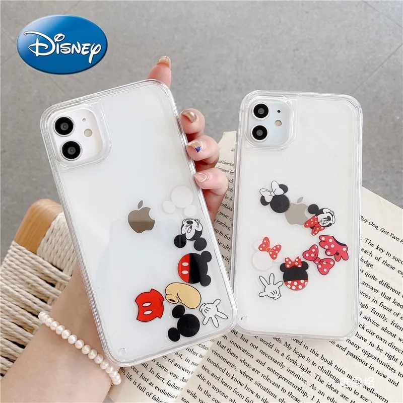 

Disney Mickey Mouse for IPhone 7/8P/X/XR/XS/XSMAX/11/12pro/12mini Cute Quicksand Cartoon Mobile Phone Case