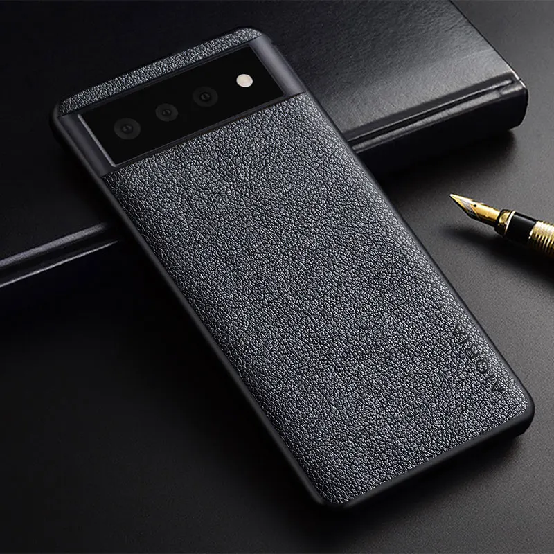 

Case for Google Pixel 6 Pro slim premium PU leather funda coque capa Business Case Protective Back Cover for Google Pixel 6pro