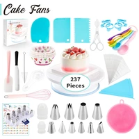 cake fans 237 pieces decorating tools set icing piping nozzles set cake tools cake decoration accessories