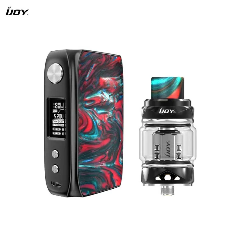 Оригинальный комплект IJOY Shogun Univ 180 Вт TC с модом и баком Katana 5 мл Питание от Dual 18650 Box