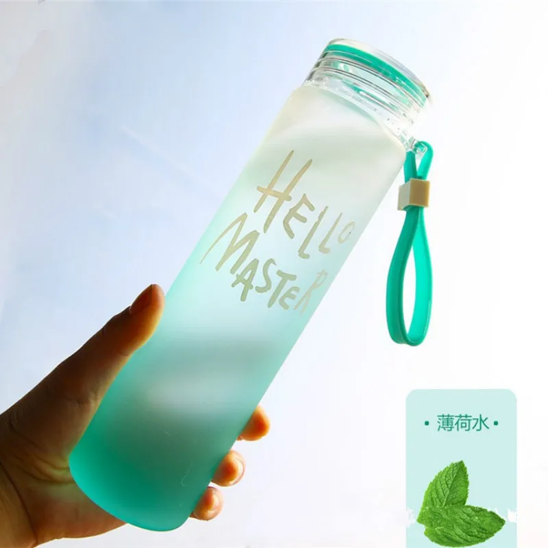 

Gradient Water Cup Simple Glass Coffee Cup Heat-resistant Portable Outdoor Travel Supplies Creative Gift Student Practical Cup