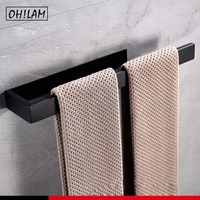 hand towel holder hand towel ring self adhesive bathroom kitchen towel bar stick on wall sus 304 stainless steel matte black