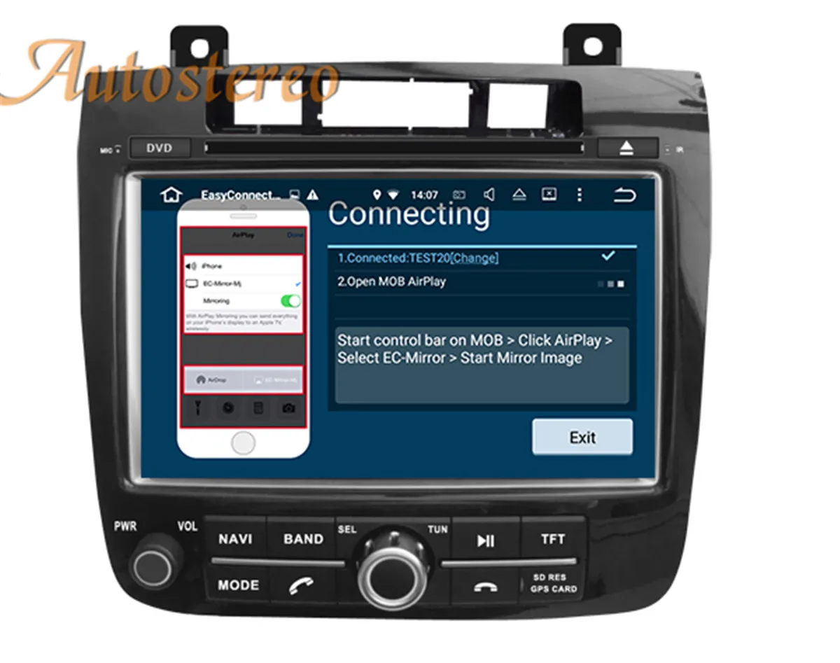 Автомобильный DVD плеер для VW TOUAREG 2010 2019 Android 10 0 4 Гб + 64 ГБ мультимедийный GPS