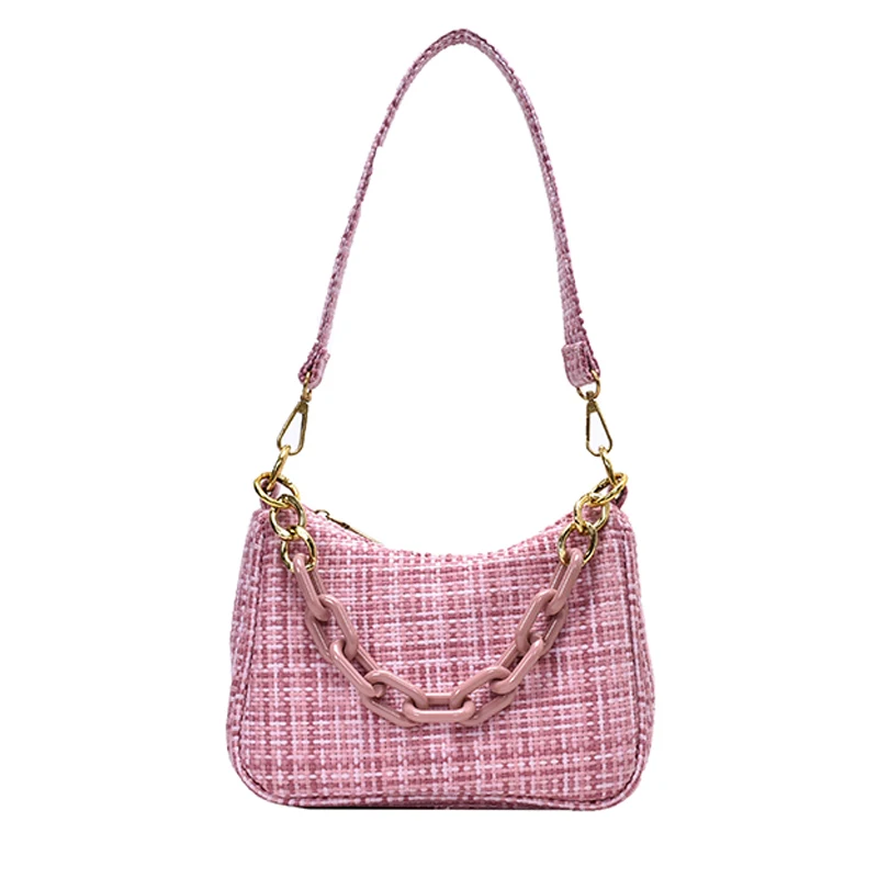 

Модная хлопковая конопляная простая женская сумка-мессенджер на плечо с цепочкой, кошельки и сумочки, сумки для женщин, сумки через плечо дл...