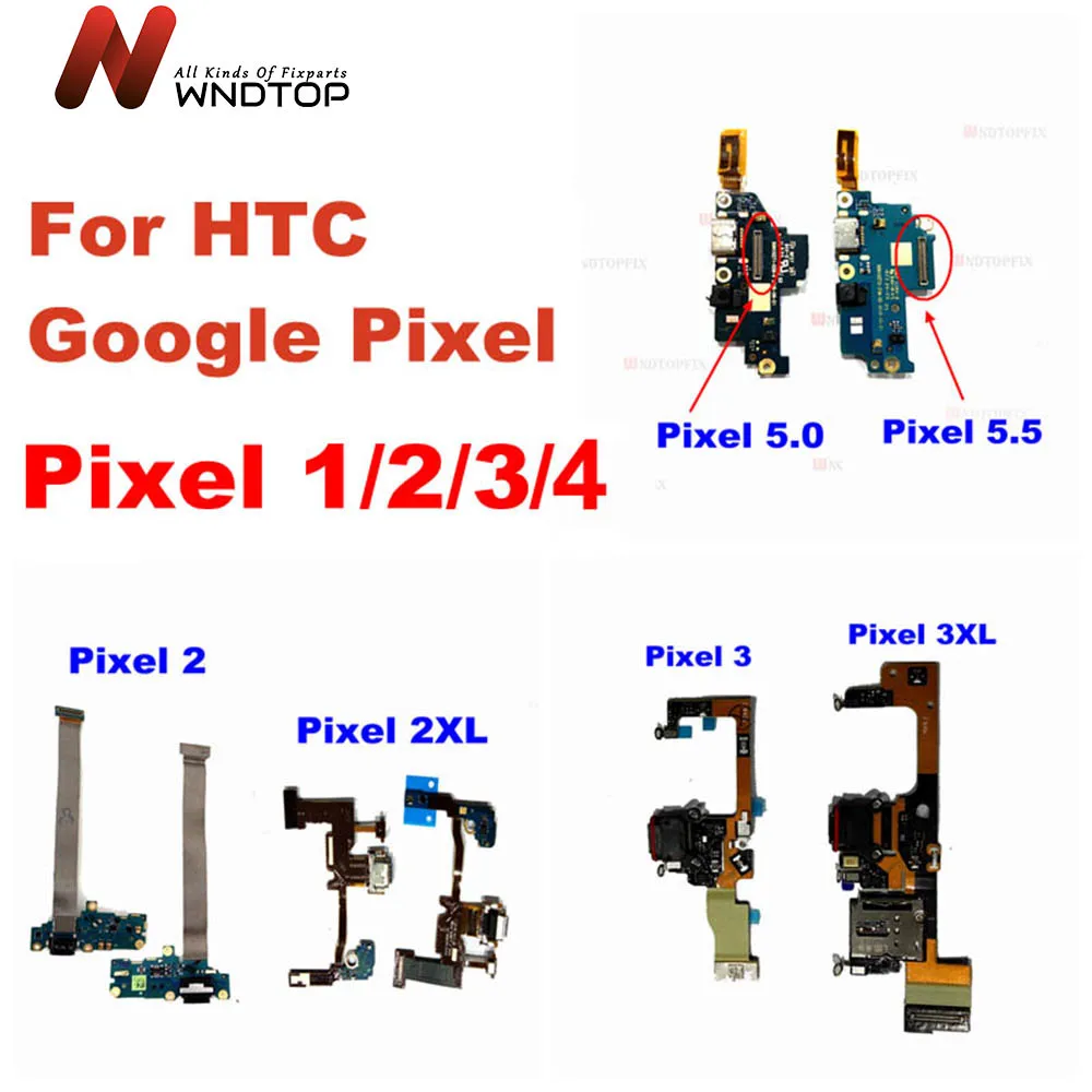 

For HTC Google Pixel 2 XL USB Charging Port For Google Pixel 3 XL Charger Port Dock Plug Connect Board Pixel 4 XL Charging Port