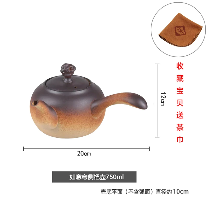 

Vintage Large Teapot Luxury Chinese Gong Fu Heat Resistant Teapot Modern Art Collectable Theiere Verre Teaware Set DI50CH