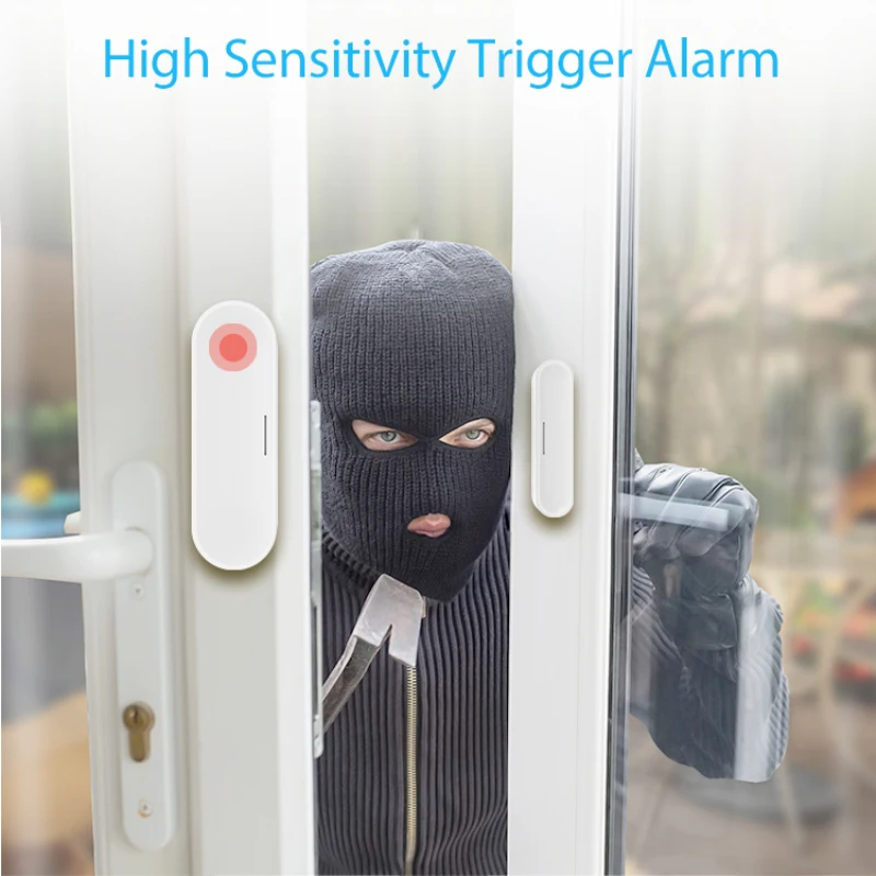 

Z-Wave Tuya Smart WiFi Door Magnetic Sensor Battery Powered USB Power Supply Window Sensor Home Security Alert Security Alarm