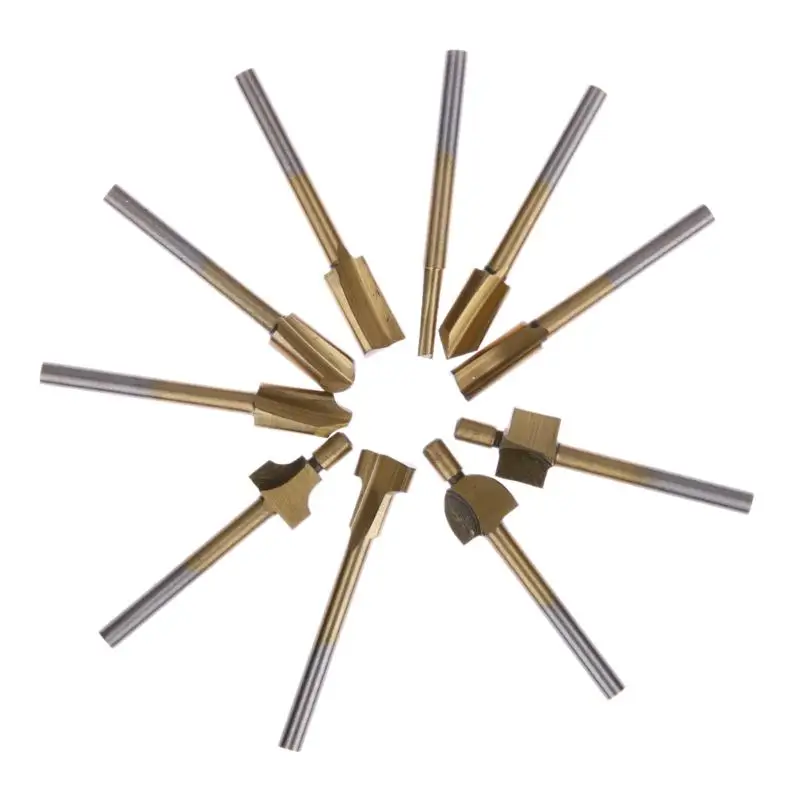 Фрезы по дереву с хвостовиком мини фрезы из быстрорежущей стали титановым