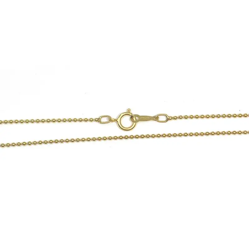 

Beadsnice Beaded Chain Necklace Gold Filled Ball Necklace Finished Necklace Dainty Women Jewelry 40105