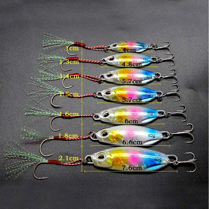 Новая Большая Металлическая литая джиг ложка 20 г Shore литье джигггинг свинцовая