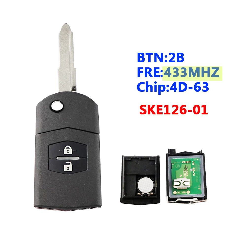 

2B Flip Key 433 Mhz SKE126-01
