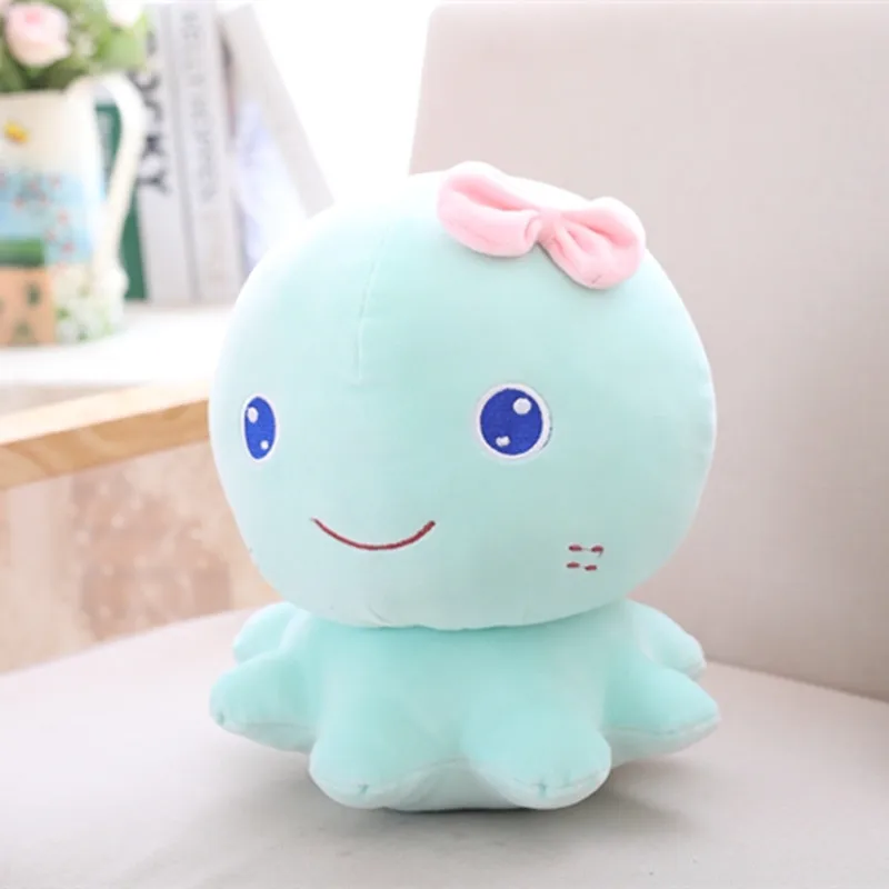 Kawaii розовый голубой плюшевый Осьминог игрушка плюшевая игрушка-животное мультяшный осьминог домашнего офиса Подушка для сна подарок на день рождения для детей 21/30/35 см - Цвет: Bule B