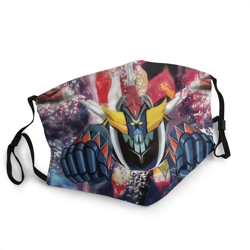 

Cool Goldorak Grendizer Breathable Men Face Mask Ufo Robot Anime Anti Haze Dustproof Protection Cover Respirator Mouth-Muffle