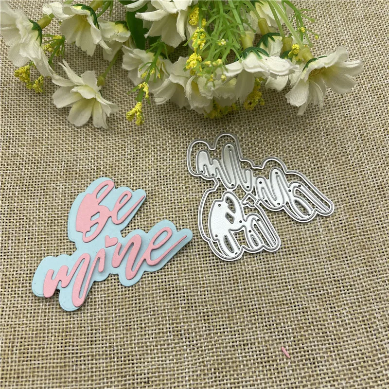Металлическая Форма для высечки Be Mine круглое отверстие этикетка скрапбукинга