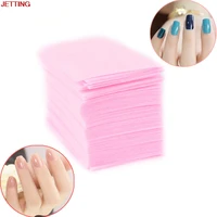 60 pcs pink nail polish remover cleaner manicure wipes lint free cotton pads paper nail art tips