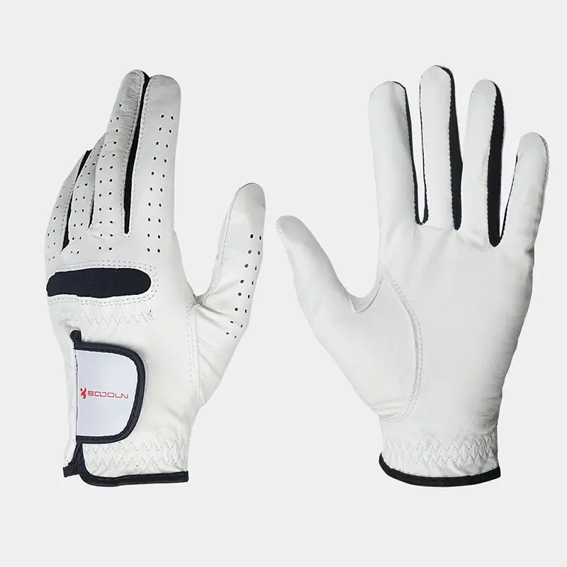 

Hot Selling 1pcs Men Golf Gloves Leather Soft Glove Adjustable Breathable for Left-Handed Right-Handed