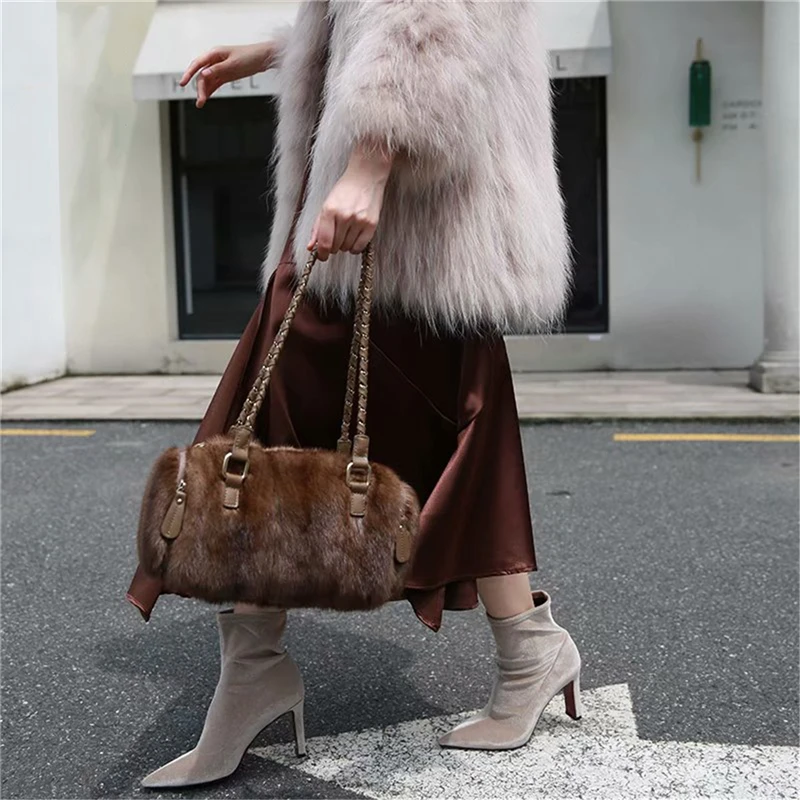 Элегантные женские сумки IANLAN из натуральной овечьей кожи винтажные через плечо