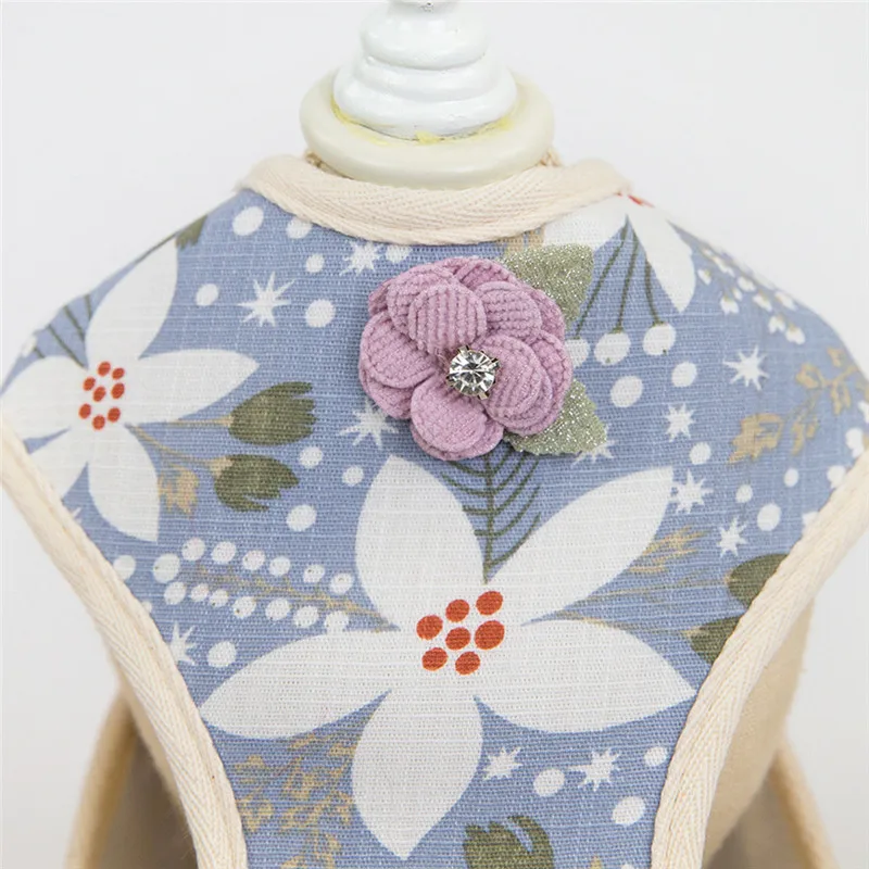 Новый элегантный регулируемый нагрудный ремень с цветочным принтом и пятью