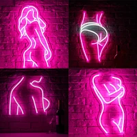 sexy lady led neon light sign female led neon pub decor light for home room decor bar party wedding pink gift for girls