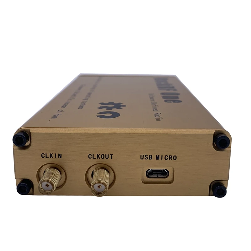 Online HackRF Eine 1MHz-6GHz SDR Plattform Software Definiert Radio Entwicklung Bord Goldene Acryl Shell