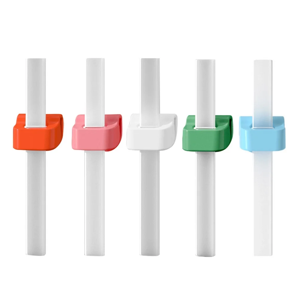 

Baby Feeding Accessories Reusable Silicone Soup Water Drinking Straw Snap Buckle Feeding Tableware Drink Bottle Accessories