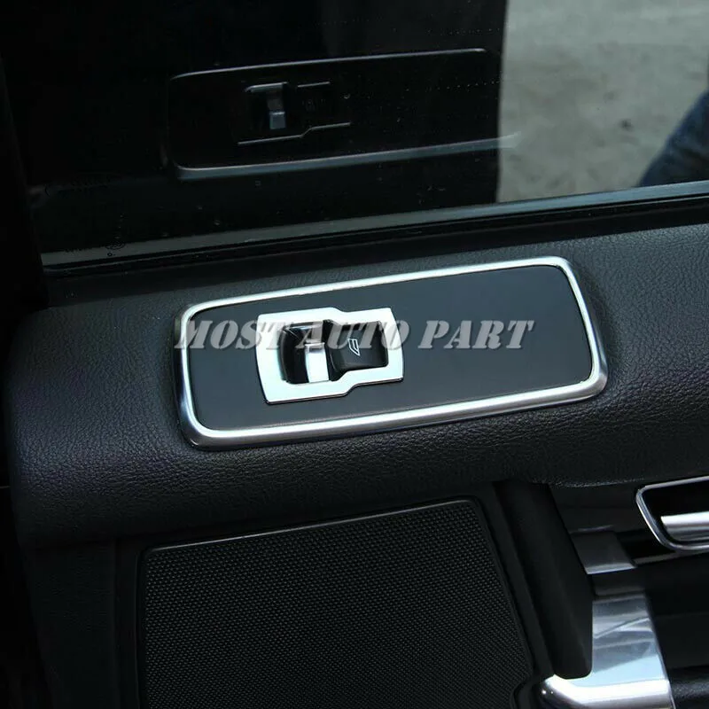 

ABS Plastic Interior Door Window Switch Button Cover Trim For Land Rover Range Rover Sport 2010-2013 7pcs Car Decoration