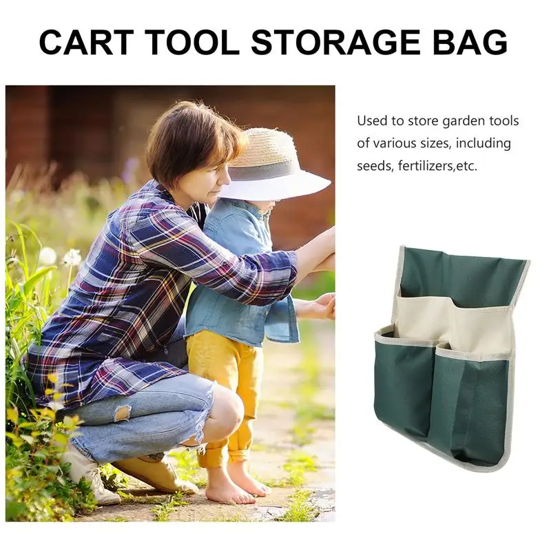 

Multi-Purposes Garden Kneeler Seat Tool Bag Large Gardening Tools Pouch