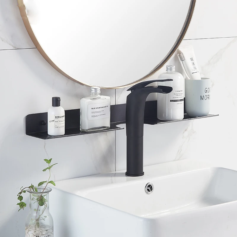 Free punch Nordic Faucet Rack Toilet Bathroom Cabinet Storage Wall-Mounted Washstand Shelf A08-640 | Обустройство дома