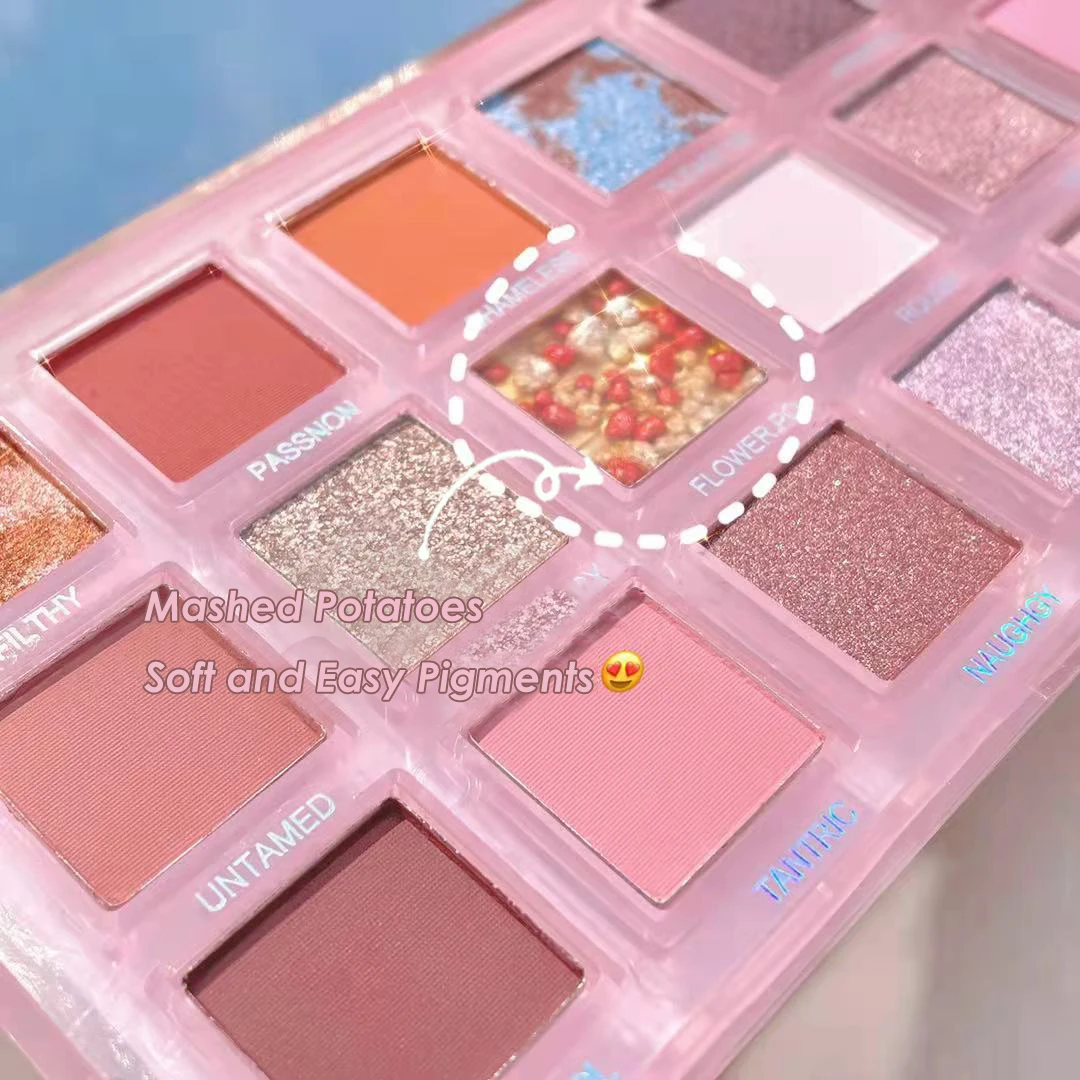 18 цветов розовые кварцевые тени для век палитра матовая Женская Палитра стойкий