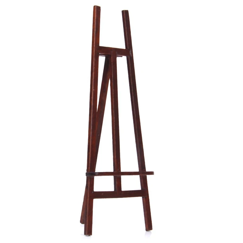 Лидер продаж 1:12 Кукольный дом Миниатюрный мольберт для художника с 2 картины | Дом