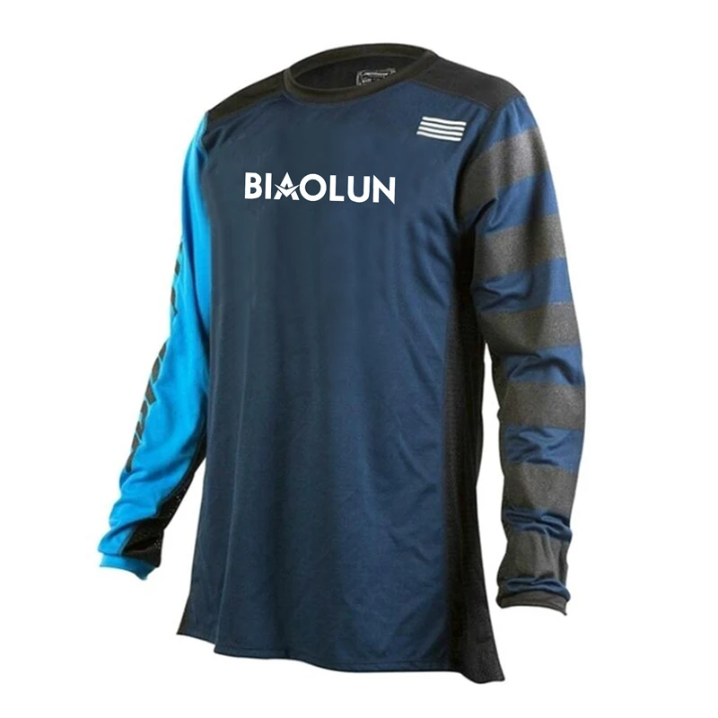 

Mountain Bike Team Downhill Jersey MTB Offroad DH BIAOLUN Bicycle Locomotive Shirt Cross Country Mountain Jersey Breathable Tops