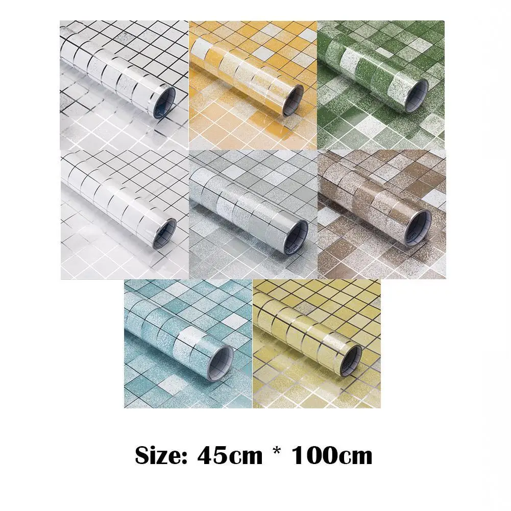 

Kitchen Wallpaper High Temperature Paste Self-Adhesive Wall Paper Foil Waterproof Bathroom Kitchen Wall Sticker Kitchen Tools