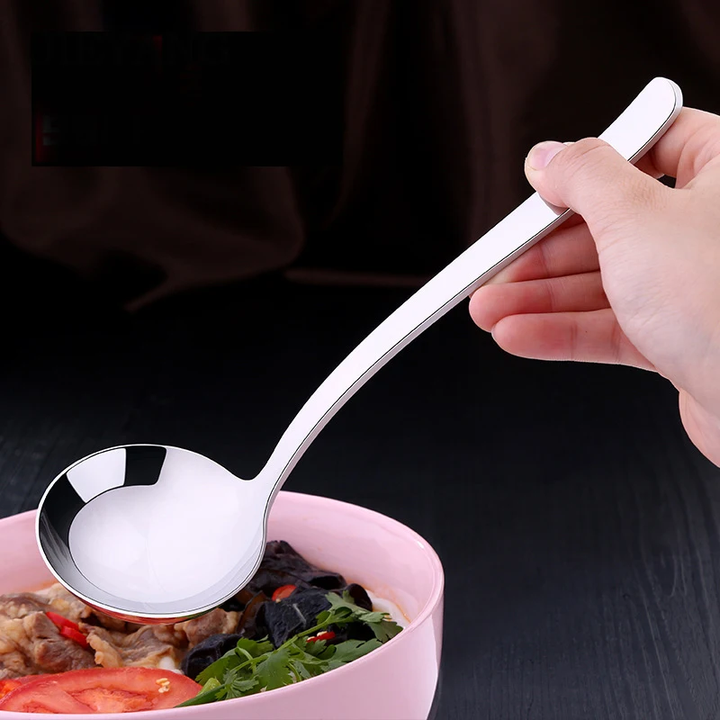 Ложка для супа из нержавеющей стали прочная портативная утолщенная большая